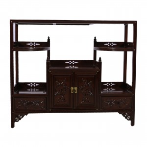 CB 541H Solid Rosewood Sideboard Tea Cabinet ,Dark Cherry