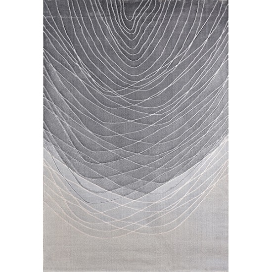 Grey Rug w/ Line Pattern, Large - C19103006L