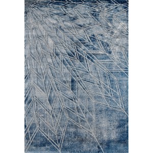 Leaves Rug, Dark Blue, Large - C19103014L