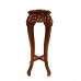 Solid Rosewood Handcrafted 12" Round Flower Stand Natural - LK 95-000321