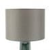 Glass Table Lamp w/ Linen Shade, Light Grey - L21001