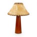 Wood Table Lamp w/ Paper Shade, Brown - L23016