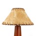 Wood Table Lamp w/ Paper Shade, Brown - L23016