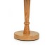 Solid Wood Table Lamp w/ Striped Ceramic Shade - L23023