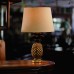 Resin Pineapple Table Lamp w/ Gold Foil Finish - L20806