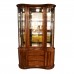 Rosewood Kidney Shape Display Cabinet with Mother of Pearls Inlaid Natural Finish - LK04004754