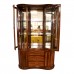 Rosewood Kidney Shape Display Cabinet with Mother of Pearls Inlaid Natural Finish - LK04004754