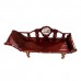 Rosewood Daybed/Diwan Bed With Pillow Top Full Of Hand Carvings Centre Marble Dark Cherry Red Finish - LK171C3.5MB