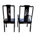  Dark Cherry 80″ Rosewood Dining Table 9 Pc Set With Mother Of Pearls Inlaid On Table and Chairs - LK73/000511AM