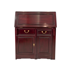 LK 60-00261 36'' Writing Desk 1 Drawer 1 Door W: Hidden Chair and Mahogany finish