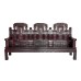 LK E-38 /10 Solid Rosewood Elephant Design Carving Sofa Set Of 10 pcs,Dark Cherry Color.