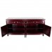 LK11/000354A Rosewood 72" Buffet 4 Drawer 4 Door St. Leg Inlaid with Mother of Pearls in Mahagony Finish