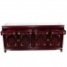 LK11/000354A Rosewood 72" Buffet 4 Drawer 4 Door St. Leg Inlaid with Mother of Pearls in Mahagony Finish