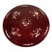 Mother of Pearls Inlaid Rosewood Round Dining Table and 4 Pcs Side Chair with Mahagony Finish