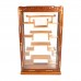 LK 96/0001/1.5,Rosewood Wall Hanging Curio Cabinet Mop with Natural Finish