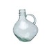 Glass Vase w/ Bubbles and Handle - A20013