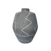 Handmade Pottery Vase, Dark Grey - A21159