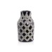 Handmade Pottery Black Checkered Mini Vase - A21167