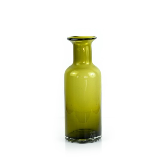 Glass Vase, Dark Green, Small - A20016