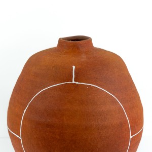 Handmade Pottery Vase, Yellow - A21160