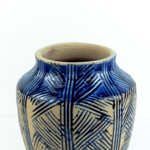 Handmade Pottery Vase, Blue, Small - A21171