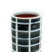 Handmade Pottery Checkered Vase, Black & White - A21174