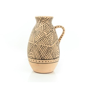 Pottery Vase w/ Handle - A24091