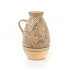 Pottery Vase w/ Handle - A24091