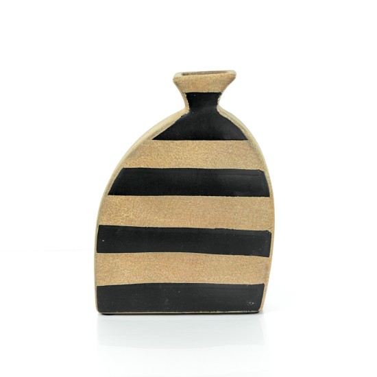 Pottery Vase w/ Stripes - A24096