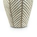 Pottery Vase w/ Stripes, White, Large - A24102