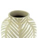 Pottery Vase w/ Stripes, White - A24100