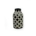 Handmade Pottery Black Checkered Mini Vase - A21167