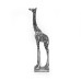  Small Resin Giraffe, Antique Silver - A19104010