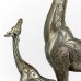 Resin Carved Giraffe, Antique Silver - A20028