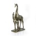 Resin Carved Giraffe, Antique Silver - A20028