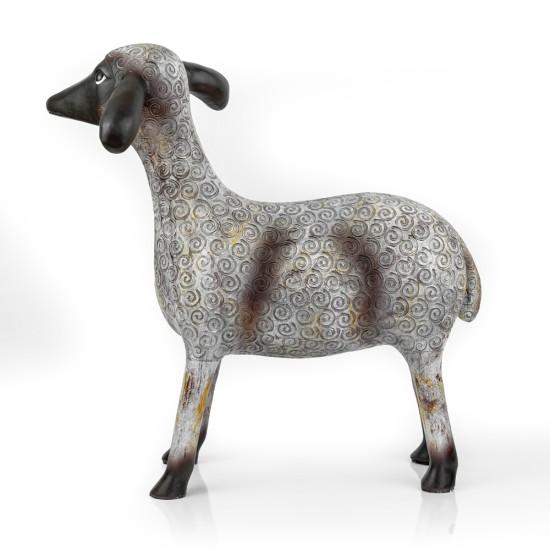 Resin Sheep, Antique Grey - A20004