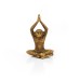 Resin Yoga Monkeys, Set of 3, Antique Gold - A20026