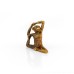 Resin Yoga Monkeys, Set of 3, Antique Gold - A20026