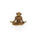 Resin Yoga Monkeys, Set of 3, Antique Gold - A20026