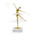 Brass Ballet Dancer w/ Marble Base - A21066