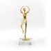 Brass Ballet Dancer w/ Marble Base - A21065