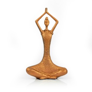 Cast Iron Yoga Beauty, Gold - A21097