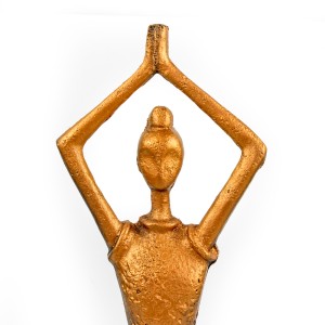 Cast Iron Yoga Beauty, Gold - A21097