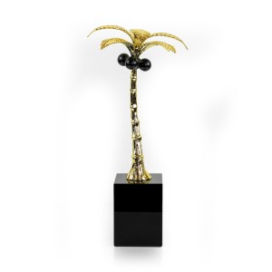 Alloy Coconut w/ Crystal Base, Large - A21185L