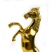 Brass Running Horse with Stone Base - A22903