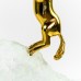 Brass Running Horse with Stone Base - A22903