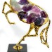 Alloy & Fluorite Horse with Marble Base, Blue - A22909