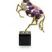 Alloy & Fluorite Horse with Marble Base, Blue - A22909