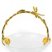 Glass Fruit Tray w/ Alloy Handle, Small - A24077S