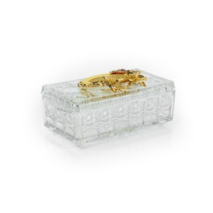 Glass & Alloy Tissue Box, Large - A24133L